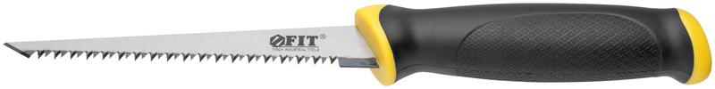  Ножовка для гипсокартона. каленый зуб. прорезиненная ручка 150мм FIT 15377 фото в каталоге от BTSprom.by