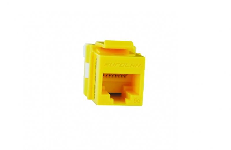 модуль keystone кат.5e utp желт. eurolan 16b-u5-03yl от BTSprom.by