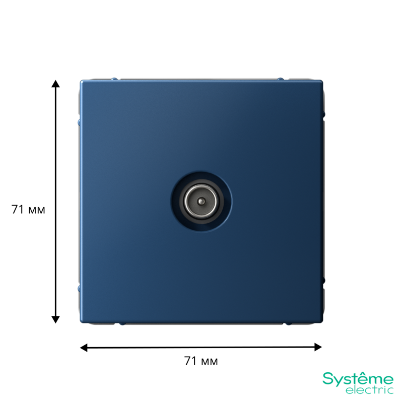  Розетка телевизионная проходная TV ArtGallery 4дБ механизм аквамарин SE GAL001192 фото в каталоге от BTSprom.by