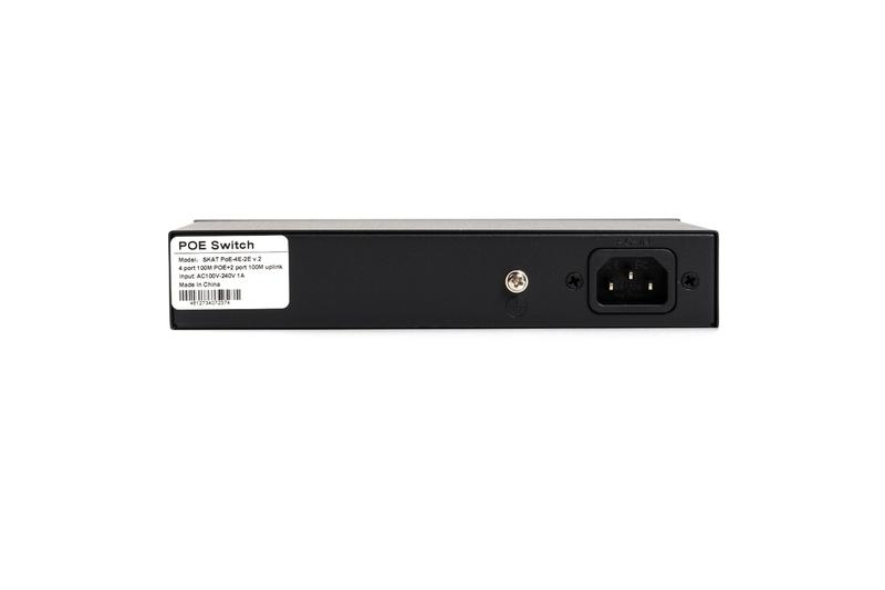  Коммутатор SKAT PoE-4E-2E v.2 PoE Plus 65Вт порты: 4-Ethernet 2-Uplink Бастион 4071 фото в каталоге от BTSprom.by