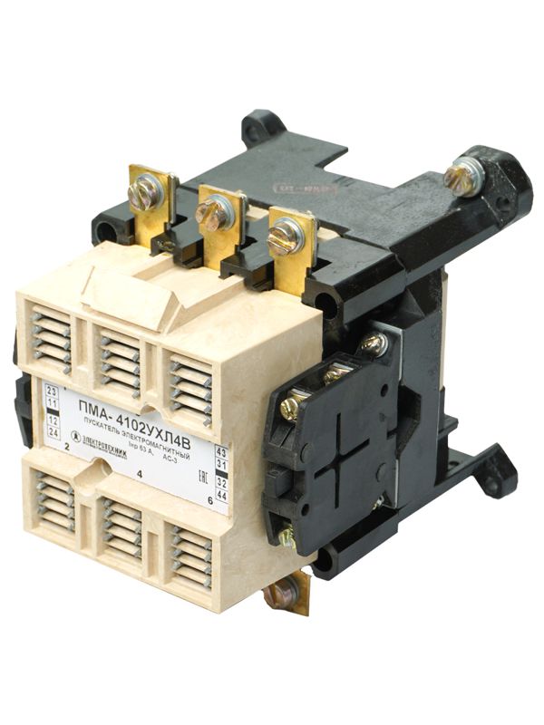 пускатель электромагнитный пма-4102 ухл4 в 63а 110в 2но+2нз ip00 нереверсивный без реле электротехник et020280 от BTSprom.by