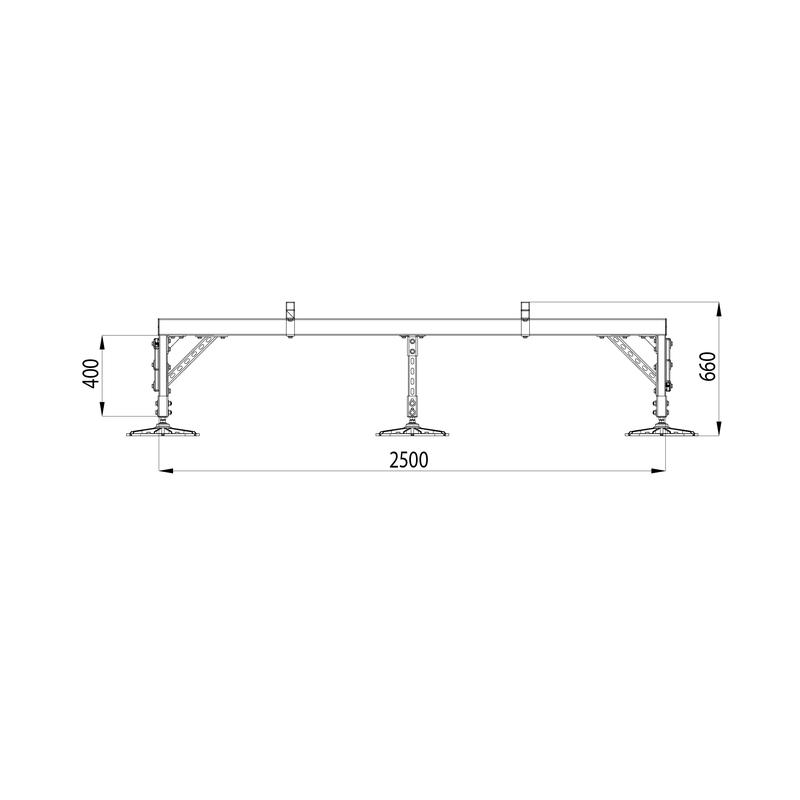 Конструкция опорная для установки оборудования TECHNORAPTOR FOOT 2500х2500 HD КМ TR0254 фото в каталоге от BTSprom.by