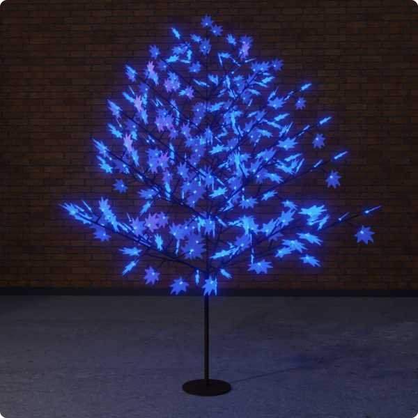 светодиодное дерево "клён", высота 2,1м, диаметр кроны 1,8м, синие светодиоды, ip 65, понижающий трансформатор в комплекте, neon-night от BTSprom.by