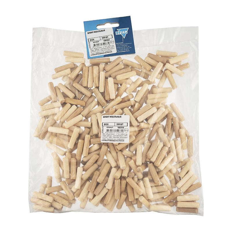 шкант мебельный 8х30 (уп.300шт) tech-krep/zitar 148354 от BTSprom.by