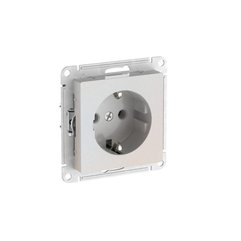 розетка atlasdesign 16а с заземл. быстрозажим. клем. механизм жемчуж. se atn000443s от BTSprom.by