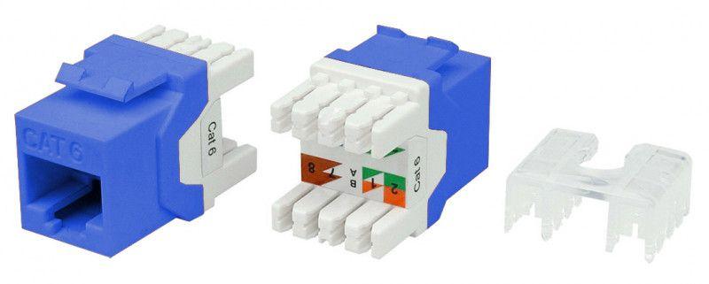 вставка keystone jack rj45 (8p8c) кат.6 180град. kj8-8p8c-c6-180-bl син. hyperline 432639 от BTSprom.by