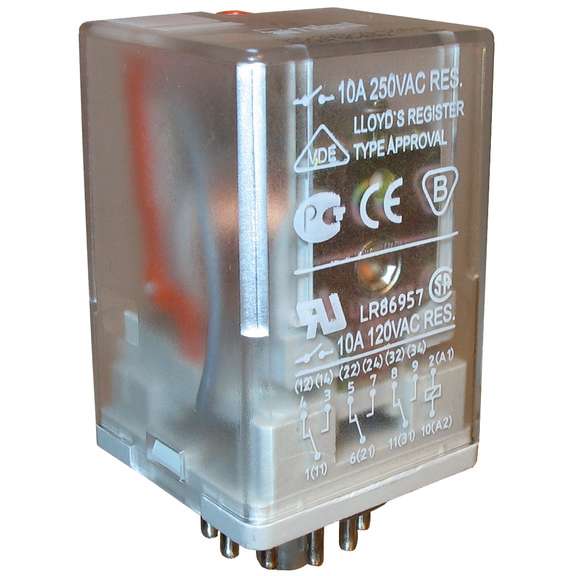 реле 10а 220в dc 3co r15-2013-23-1220-wtld мех. инд. тест-кнопка светодиод. выпрям. relpol a8130-804616 от BTSprom.by