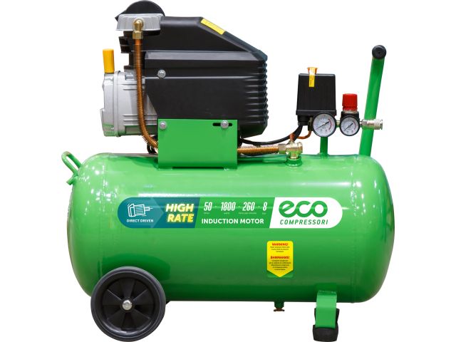 компрессор eco ae-501-3 коаксиальный (260 л/мин, 8 атм, коаксиальный, масляный, ресив. 50 л, 220 в, 1.80 квт) ae-501-3 от BTSprom.by