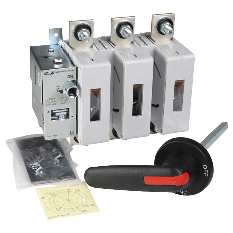  Выключатель нагрузки 3п 800А OptiSwitch DI-3-800-3P КЭАЗ 275543 фото в каталоге от BTSprom.by