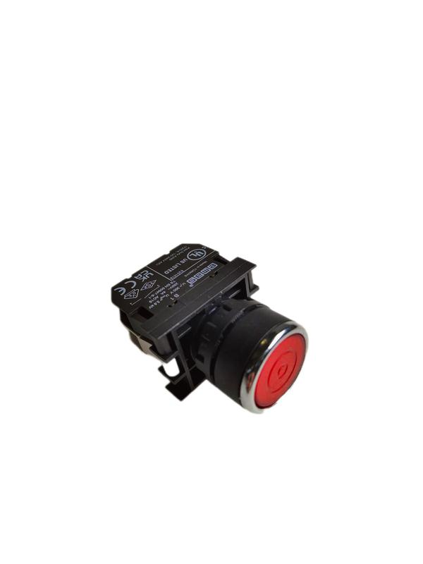 кнопка с фиксацией подсветкой-светодиод b160fк (1но) красн. emas b160fk от BTSprom.by