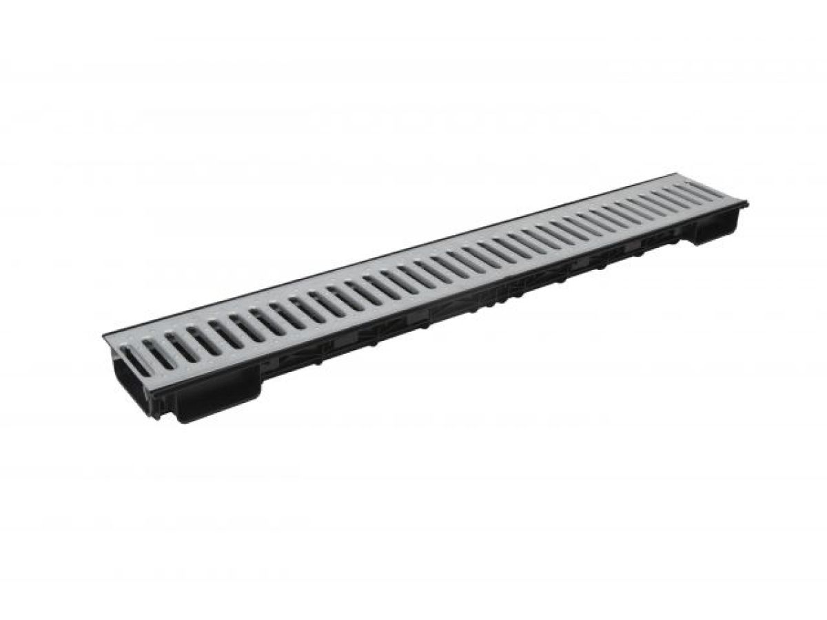 лоток lite 100 h56 с решеткой стальной, кл. а15, ecoteck, рб ди14705000 от BTSprom.by