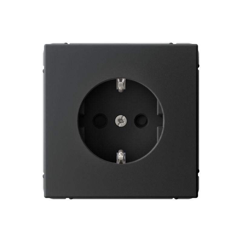  Розетка ArtGallery 16А с заземл. со шторками быстрозажим. клем. механизм карбон SE GAL001045S фото в каталоге от BTSprom.by