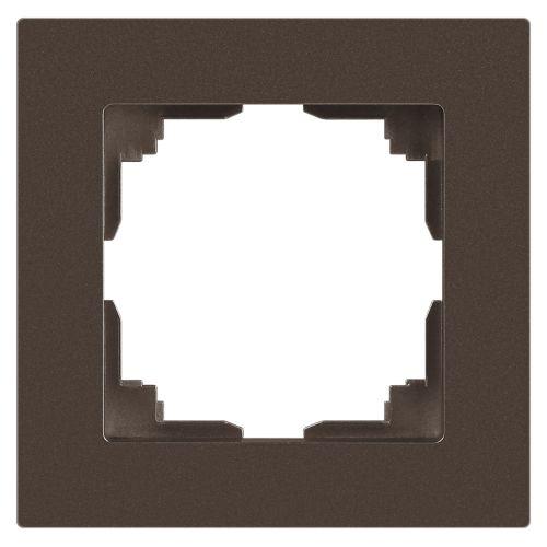 рамка 1-м сп accent 6-501-08 бронза intro б0063765 от BTSprom.by