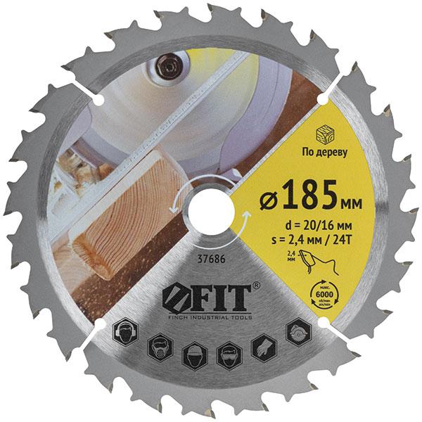 диск пильный для циркулярных пил по дереву 305х30/25.4х80т спец. форма зуба fit 37699 от BTSprom.by