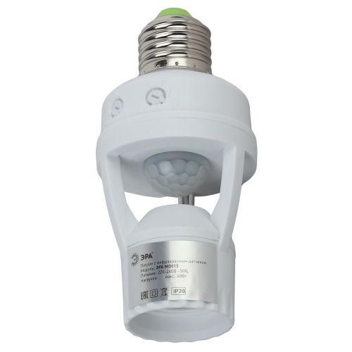 датчик движения md 015 e27 60вт 360град. 6м ip20 (501600) бел. эра б0043792 от BTSprom.by