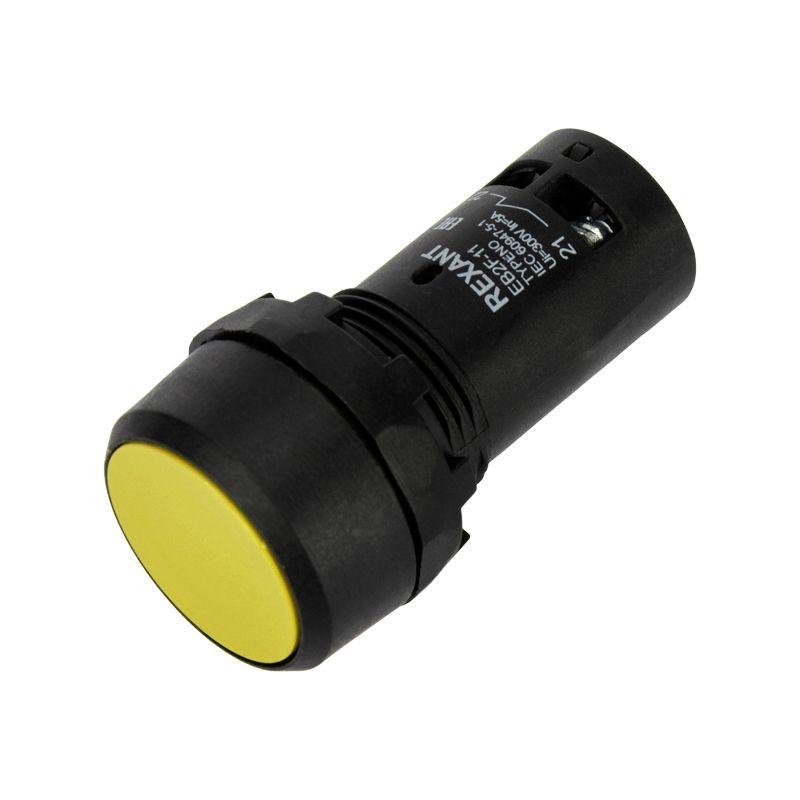 кнопка eb22 возвратная желт. no+nc 300в rexant 36-5532 от BTSprom.by