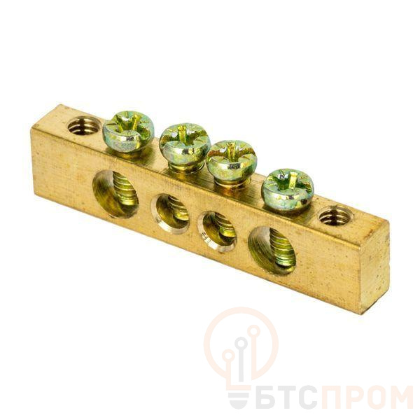 Шина PEN "ноль-земля" 8х12 4 отвер. латунь крепеж по краям PROxima EKF sn0-125-4-k фото в каталоге от BTSprom.by  Шина PEN "ноль-земля" 8х12 4 отвер. латунь крепеж по краям PROxima EKF sn0-125-4-k фото в каталоге от BTSprom.by