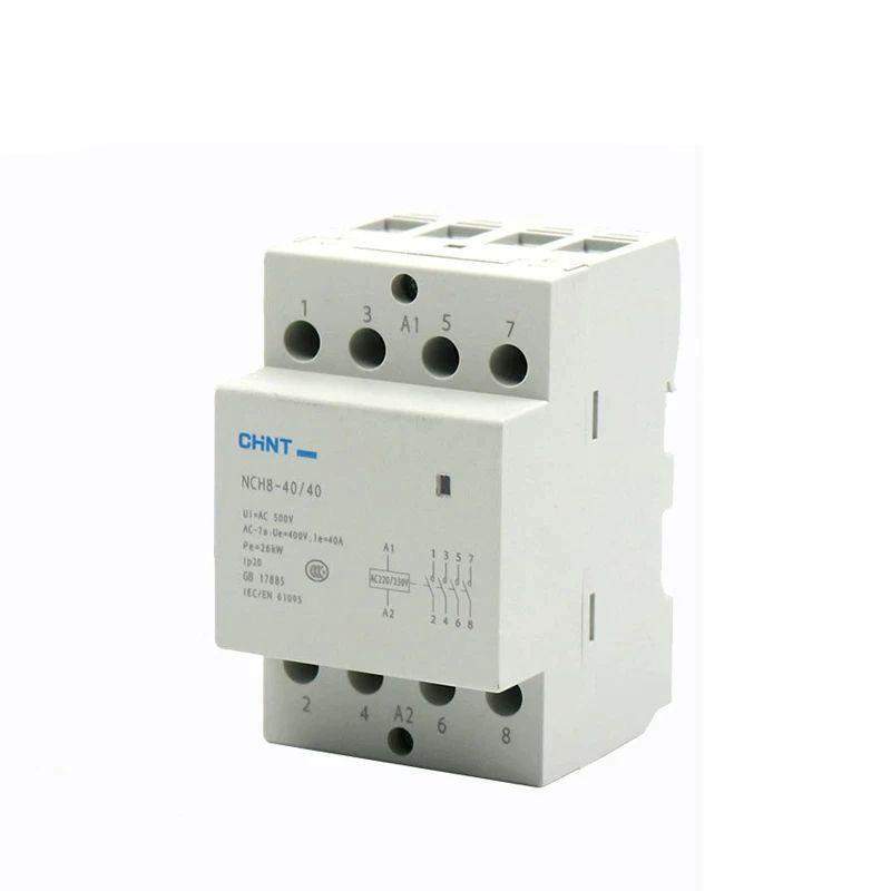 контактор модульный nch8-40/40 40а 4но ac 24в 50гц (r) chint 256098 от BTSprom.by