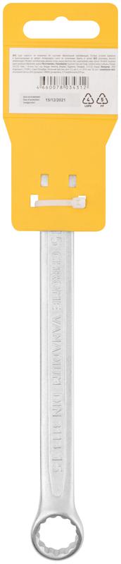  Ключ комбинированный усиленный "Гранд" CrV холодный штамп 15мм FIT 63285 фото в каталоге от BTSprom.by