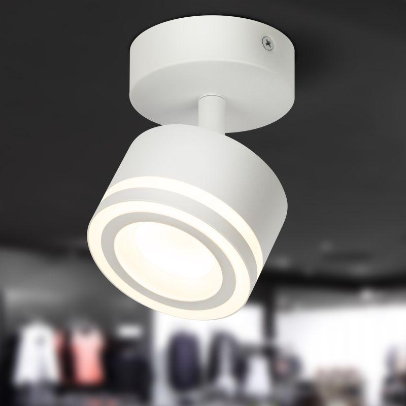 светильник ol52 wh ip20 под лампу gx53 настен./потолочн. спот бел. эра б0059806 от BTSprom.by