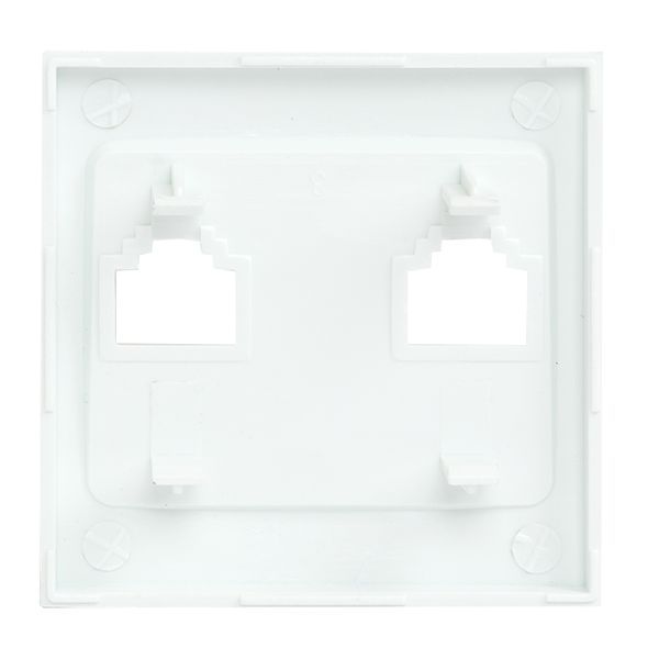  Панель лицевая Валенсия для розетки компьютерной 2-м RJ45 жемчуж. PROxima EKF ESK02-L-035-50 фото в каталоге от BTSprom.by