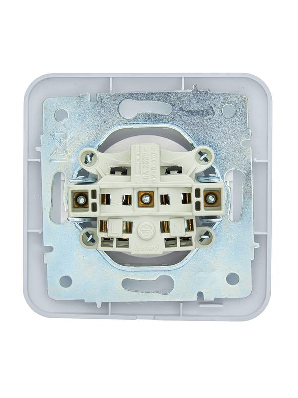  Розетка 1-м СП ASTI 16А IP20 без заземл. термопласт в сборе бел. LEZARD 7081-0202-121B фото в каталоге от BTSprom.by