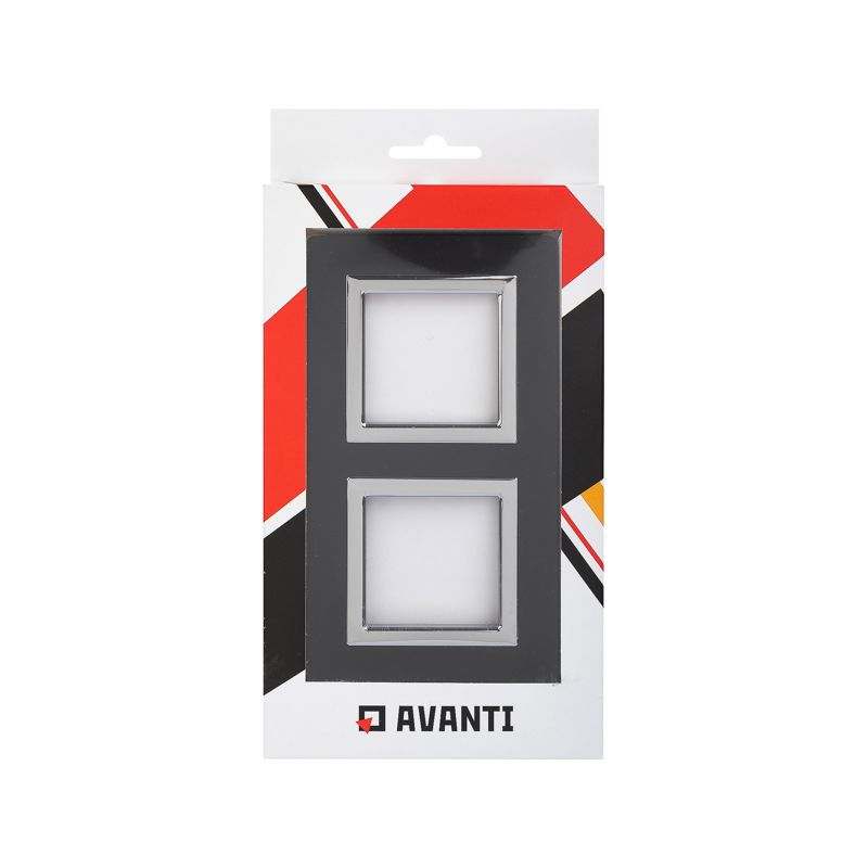  Рамка 2-м 4мод. Avanti алюм. черн. DKC 4402834 фото в каталоге от BTSprom.by