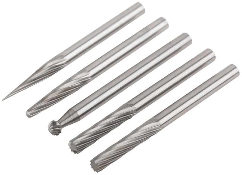  Набор шарошек карбидные Профи штифт 3мм (мини) 5шт FIT 36601 фото в каталоге от BTSprom.by