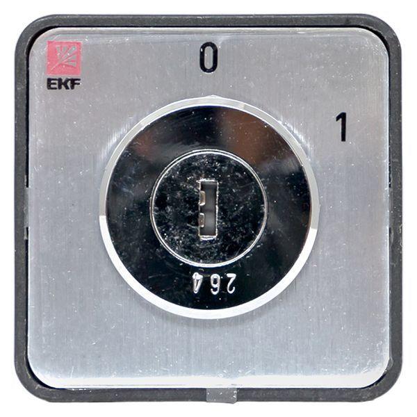  Переключатель кулачковый ПК-1-112 2п 10А "0-1" с ключом EKF pk-1-112-10 фото в каталоге от BTSprom.by