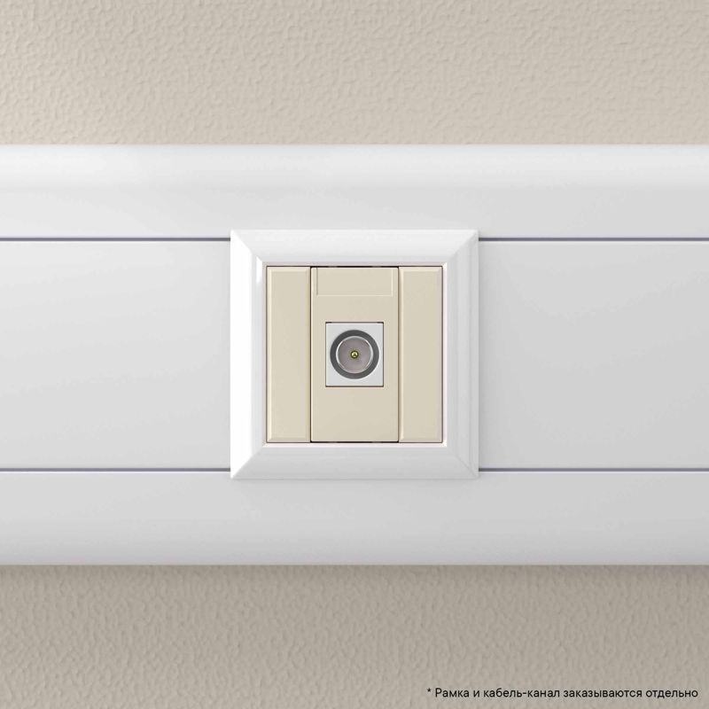  Розетка телевизионная одиночная TV 1мод. Avanti "Ванильная дымка" 16А модульная DKC 4405501 фото в каталоге от BTSprom.by