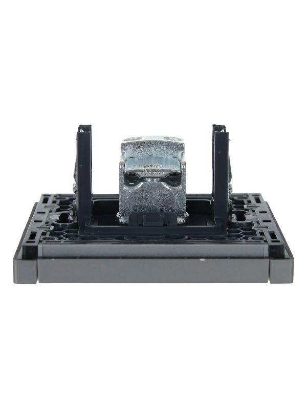  Розетка TV проходная FORTE&PIANO FP529 сталь IEK FP-A10-P-K46 фото в каталоге от BTSprom.by