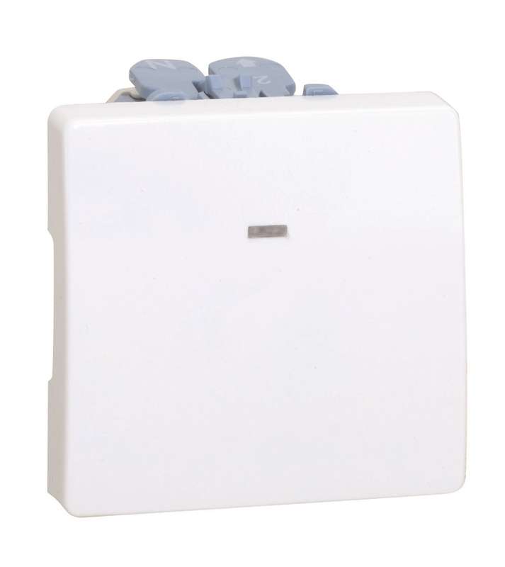 механизм кнопки клавишной с подсветкой 10а 250в simon27 бел. 27669-65 от BTSprom.by