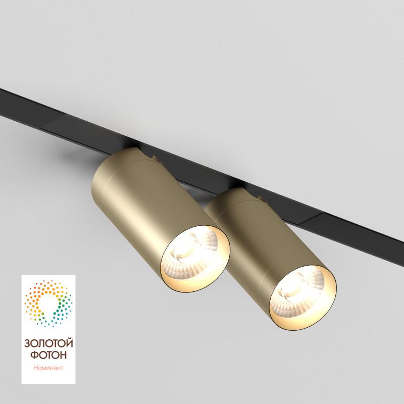 светильник акцентный smart spot double 2х9вт dim 3000к-6000к матов. зол. с черн. denkirs dk8012-bg от BTSprom.by