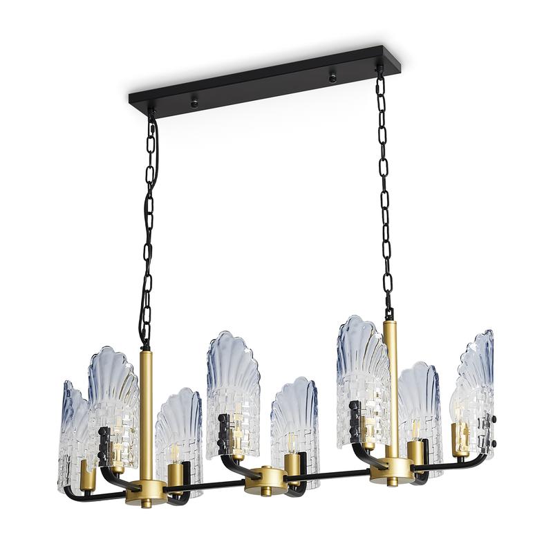  Светильник Ollie 8х40Вт E14 IP20 подвесной Freya FR5525PL-08GB фото в каталоге от BTSprom.by