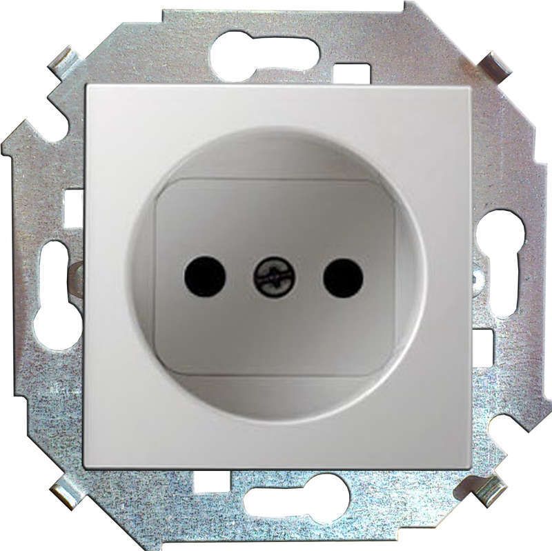 розетка 1-м сп simon 15 16а ip20 250в без заземл. винтов. клеммы механизм бел. simon 1591431-030 от BTSprom.by