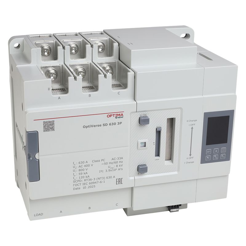 устройство автоматического ввода резерва 3п optiverse sd 630 3p кэаз 389120 от BTSprom.by