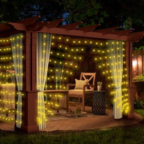  Гирлянда светодиодная "Дождь/Занавес" 1мх2м 96LED 24В IP44 тепл. свет ( без трансформатора Б0041911) ЭРА Б0041908 фото в каталоге от BTSprom.by