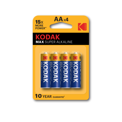 элемент питания алкалиновый aa/lr6 1.5в max super alkaline (блист.4шт) kodak б0005120 от BTSprom.by