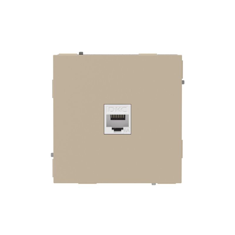 розетка компьютерная 1-м kant rj45 кат.6a без шторки ванильн. марципан dkc 7015673 от BTSprom.by