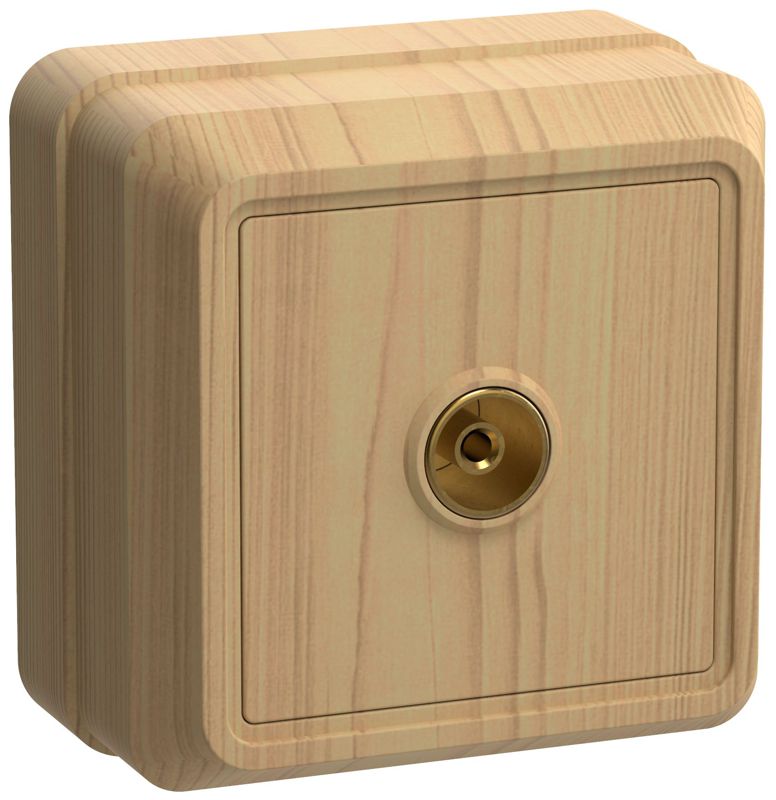 розетка телевизионная tv 1-м оп октава ртв20-ос ip20 сосна generica eao10-k03-dc от BTSprom.by