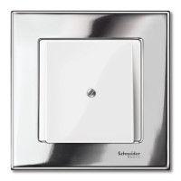  Рамка 1-м Merten метал. хром SchE MTN403139 фото в каталоге от BTSprom.by