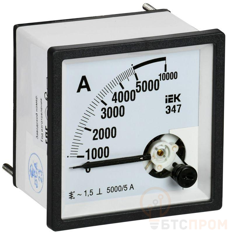 Амперметр Э47 5000/5А класс точн. 1.5 72х72мм IEK IPA10-6-5000-E фото в каталоге от BTSprom.by  Амперметр Э47 5000/5А класс точн. 1.5 72х72мм IEK IPA10-6-5000-E фото в каталоге от BTSprom.by