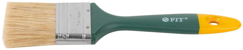  Кисть флейцевая "Контур" натур. светлая щетина пластиковая ручка 2дюйм (50мм) FIT 01165 фото в каталоге от BTSprom.by