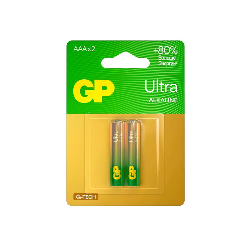 элемент питания алкалиновый aaa/lr03 1.5в ultra alkaline g-tech (блист.2шт) gp 1232 от BTSprom.by