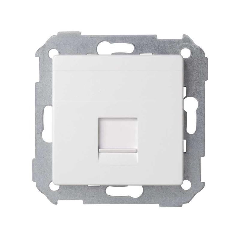 адаптер на 1 rj45 коннектор simon82 защ. шторки белый simon 82005-30 от BTSprom.by