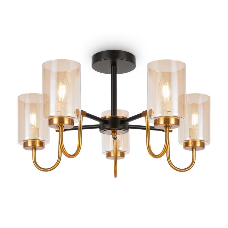 светильник jewel 40вт e14х5 ip20 потолочн. freya fr5321cl-05bz от BTSprom.by