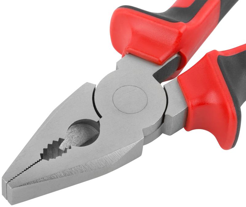  Плоскогубцы комбинированные "Тренд" 160мм двухцветные прорезиненные ручки хром-никелевое покрытие КУРС 47564 фото в каталоге от BTSprom.by