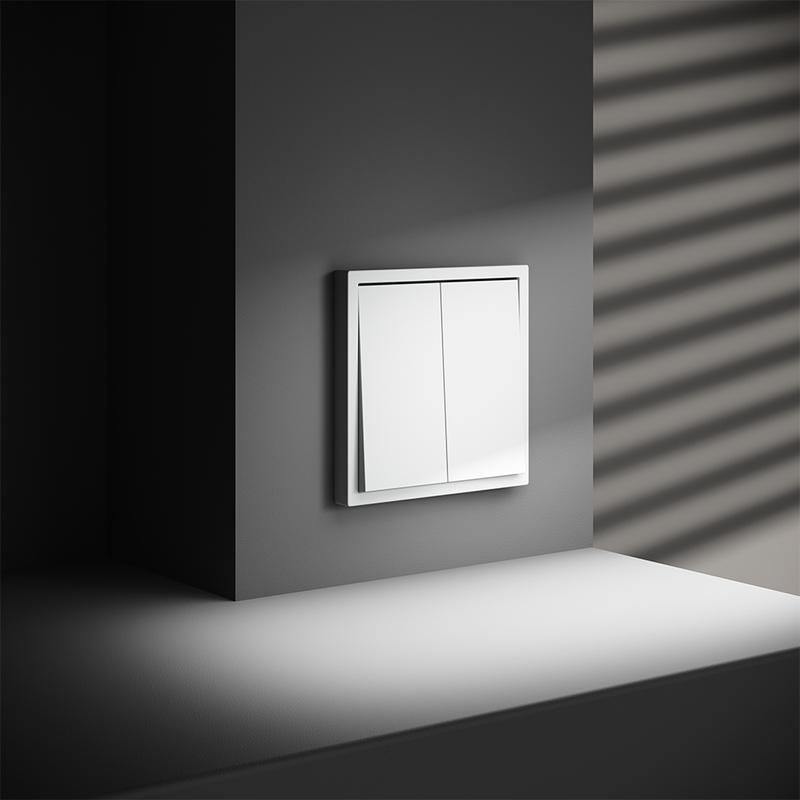  Выключатель 2-кл. СП S70 10А с самовозвратом механизм бел. матов. Voltum VLS020602 фото в каталоге от BTSprom.by