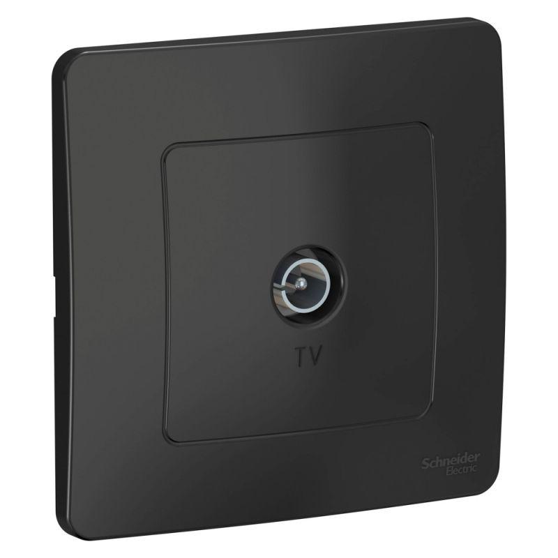 розетка телевизионная tv 1-м сп blanca коннектор антрацит se blnts000016 от BTSprom.by