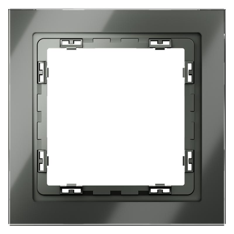 рамка 1-м. s70 стеклян. титан voltum vls110106 от BTSprom.by